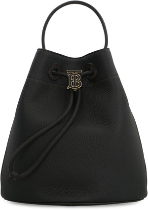 TB leather bucket bag-1